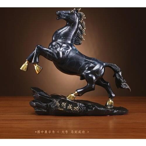 2021 Home store Company SHOP Decor Handmade COPPER bring wealth money GOOD LUCK Success horse Sculpture decor ART Statue
