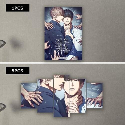 Comics Korean Anime Boy Yaoi Canvas Poster Picture Print Abstract Painting Nordic Home Decor