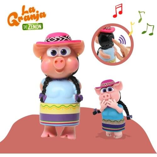 La Granja De Zenon Stuffed Kawaii cute animal crossing Plush Interactive Toys of Soft PVC-Chancha among us childrens toys