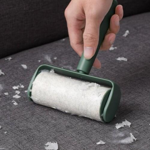 Reusable Dust Remover Sticky Pet Hair Lint Clothes Roller Cleaning Brush