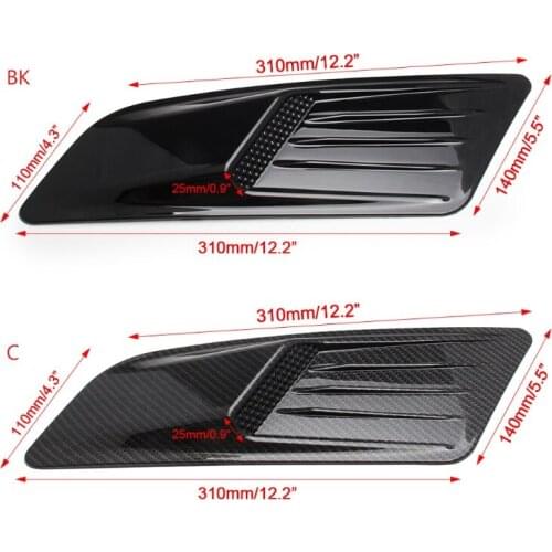 G5AD Pair Front Hood Air Intake Trim Scoop Vent Guards For Forde Mustang 2015-2017