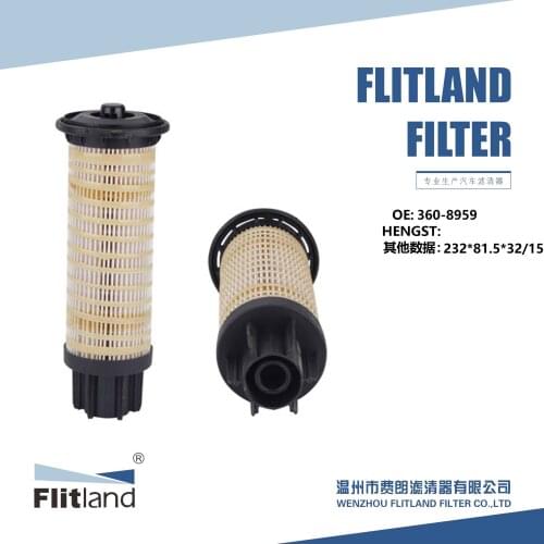 Manufacturer Direct Sale Diesel Engine Paper Fuel Filter oEM 360-8959 for CAT FL-F232