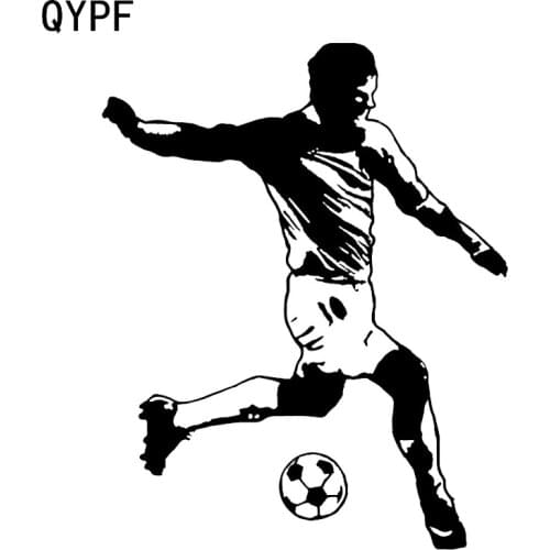 QYPF 11.2*13.9CM Fashion Football Sport Decor Car Sticker Vinyl Extreme Movement C16-0506