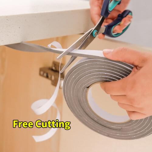 Soft 5M Self-adhesive Window And Door Sealing Strip Dust And Insect Proof Soundproofing Foam EVA Acoustic Foam