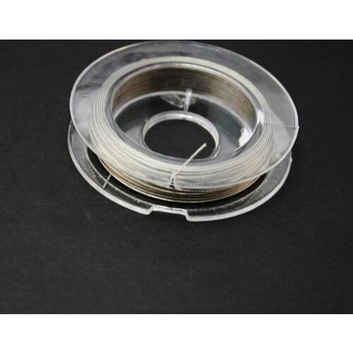 New Natural 0.38MM Steel Thread Cords 20m/lot Beading Metal Wire Rope For DIY Handmade Cuff Bangle Bracelet Jewelry CN-FXA001-71