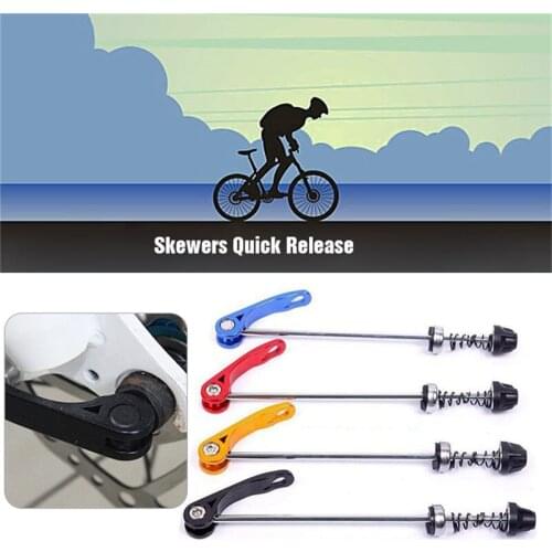 Durable Aluminium Alloy Road Bike Axis Skewers Ultralight MTB Bicycle Quick Release Front 145mm Rear 185mm Wheel Hub Skewers