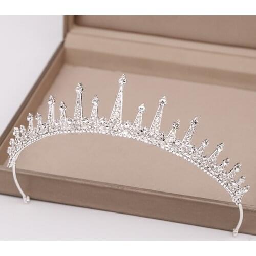 Wedding Crown Hair Jewelry Bridal Headpiece Women Baroque Rhinestones Crystal Tiaras Bridal Party Crowns Wedding Hair Accessorie