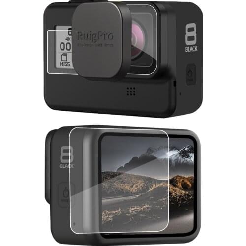 Screen Protector Films + Lens Protective Film for GoPro Hero 8 Tempered Glass Film for Gopro 8 Action Camera Accessories