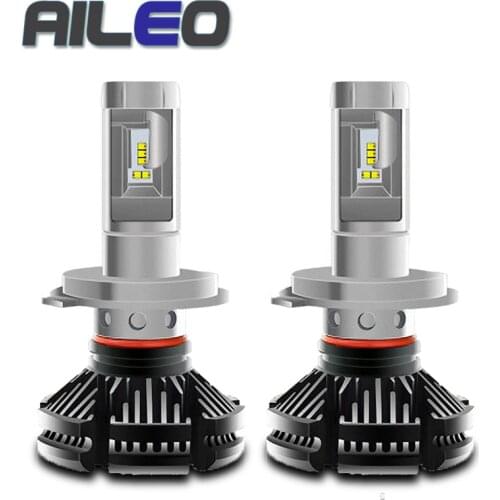 AILEO 2 Pcs Auto Headlight h4 led High Low Beam H1 H3 H7 6000LM H8 H9 H11 9005 9006 12V 24V LED Headlight Bulb Super Bright