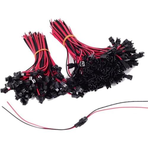 20pcs/set Male to Female Plug Terminal Wire Connector Terminal Line SM 2Pins Plug Wire Connector For LED Downlight Ceiling Lamp