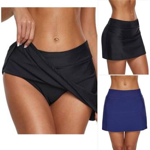 2021 Women Bikini Bottom Tankini Swim Skirt Plus Size Short Beach Dress Swimwear Pants Bathing Suit Women Bikini Cover-Ups