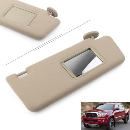 Beige Car Sun Visor Sunshade Right Passenger Side Sunsheild Protection For Toyota Tacoma 2005-2008 2009 2010 2011 2012 w/O Light