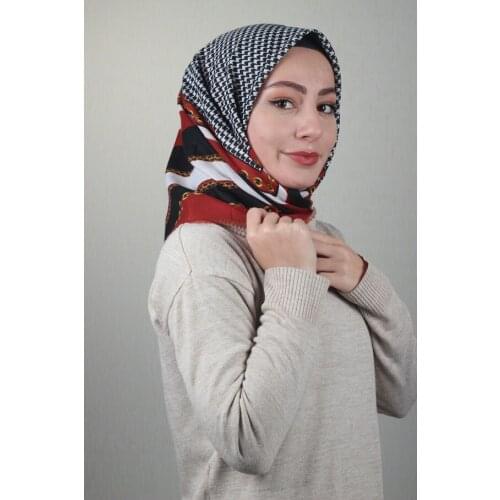 BONJELA PATTERNED COTON SCARF-DESEN-66-AVAILABLE in