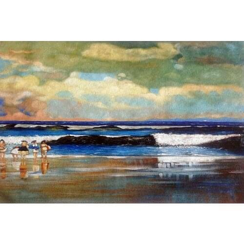 Decorative Art Sea Oil Painting for Office Home Decoration On the Beach by Winslow Homer Painting No Framed High Quality
