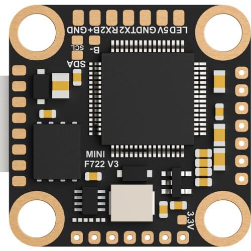 Foxeer F722 V2 Mini MPU6000 3-6S Dual BEC OSD Micro USB Flight Control for RC Drone FPV Racing Freestyle Foxeer Cameras Nazgul5