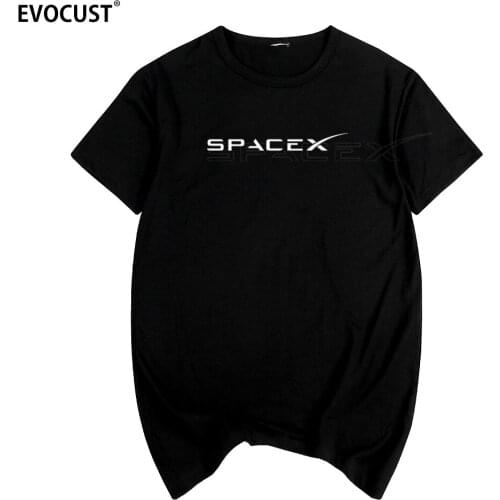 Spacex Space X Logo Summer print T-shirt Cotton Men T shirt New women TEE
