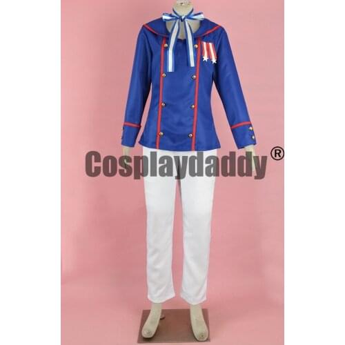 Axis Powers Hetalia APH Norway Lukas Bondevik Sailor Uniform Cosplay Costume F006
