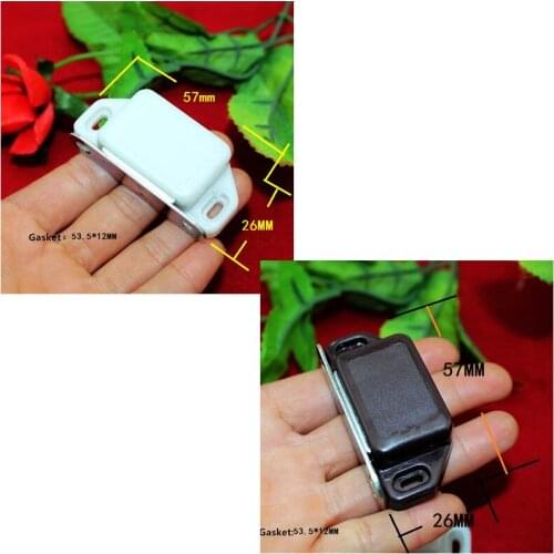 Magnetic Cabinet Catches Push to Open Touch Kitchen Door Stop Damper Buffers With Screws For Hardware,57*26mm,20Sets