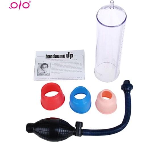 OLO Penis Pump Handsome UP , Penis Enlargement Vacuum Pump,Penis Extender,Penis Enlarger Extension , Sex Product Sex Toy for man