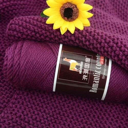 100g Thread Alpaca Wool Yarn Knitting Yarn Needlework Thick Wool Thread Yarn For Hand Knitting Scarf Sweater Eco-friendly