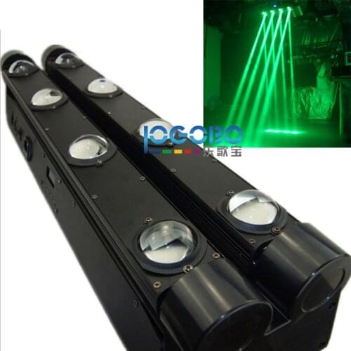 New Double Rows Led Beam Light 10Wx8 White / RGBW Leds Stage DJ Moving Beam Bar Scanner Flasher Lights, Pack of 4, Free Shipping