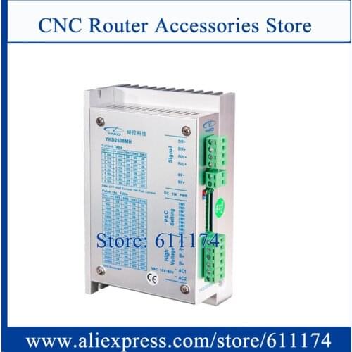 Origin YAKO digital Stepper Motor driver YKD2608MH 2-phase 32 bit DSP stepper driver 18-80VAC 6A 256 microstep Driver