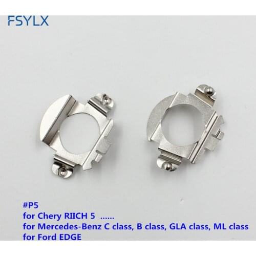 FSYLX H7 adapter base for Ford EDGE H7 LED headlight bulb Car H7 LED Metal clip retainer adapters for VW Touran Mercedes-Ben.z