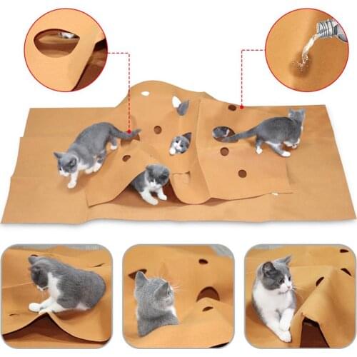 Cat Agility Training Cushion Kitten Bite Blanket Pad Elaborate Manufacture Prolonged Durable Felt Cloth Pet Play Mat