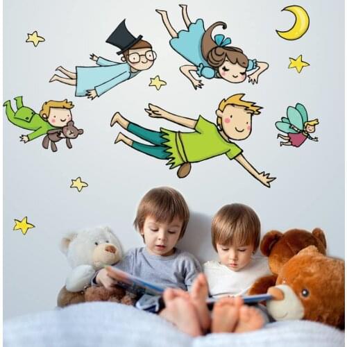 R00162 Peter Pan Island that there and decoration wall stickers Wall kids bedroom baby nursery room bed