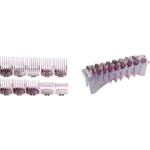 10Pcs Hair Clipper Cutting Guide Comb Metal Limit Comb Cutting Guide Comb Barber Shop Replacement Full Size