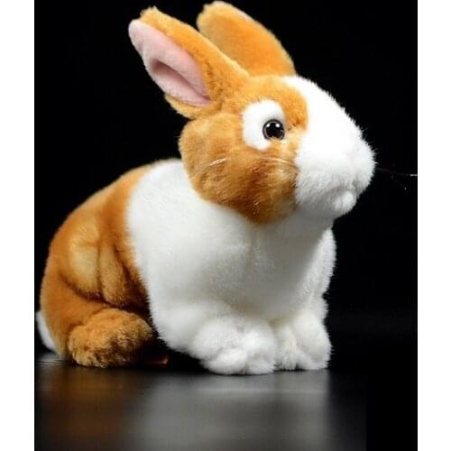 Lifelike high quality new cute19cm doll simulation rabbit stuffed soft baby pillow pretty decoration christmas gift for friend