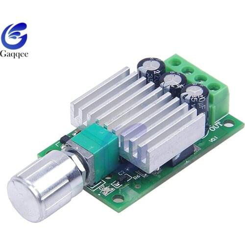 10A 12V-30V PWM DC Motor Speed Controller Adjustable Speed Regulator Governer 12V 24V Fan RC Motor Speed Control Heat Sink