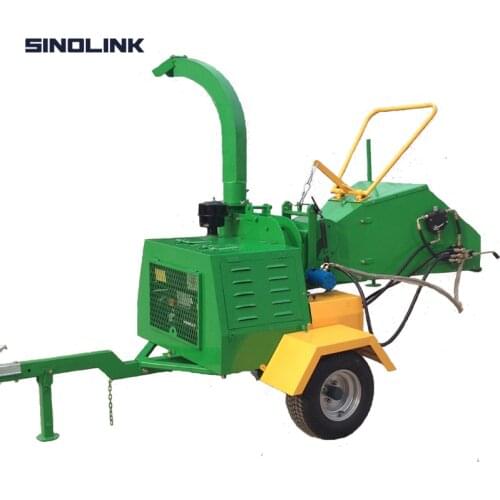 SINOLINK DWC18 Diesel Engine Powered ATV Towed Garden Machine Tool Wood Chipper Shredder Max 20cm Chipping diameter