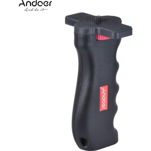 Andoer Cross-shaped Mini Universal Handheld Grip Handheld Stabilizer Holder w/1/4" Screw Mounts for Action Camera DV Camcorder
