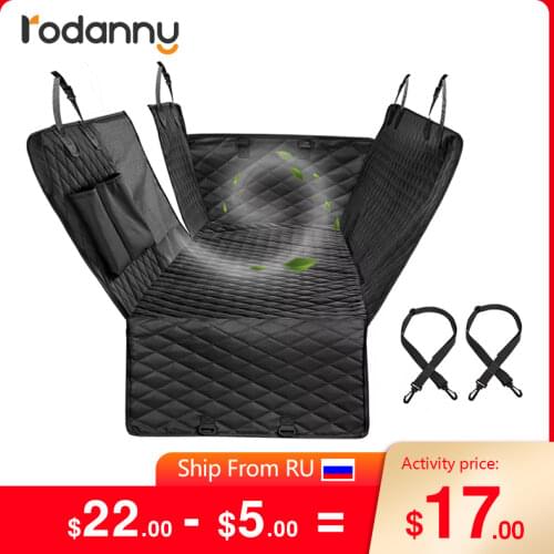 Rodanny Outdoor Dog Car Seat Cover Scratch Proof Hammock Waterproof Portable Folding Car Rear Back Seat Mat Camping Travel Mat