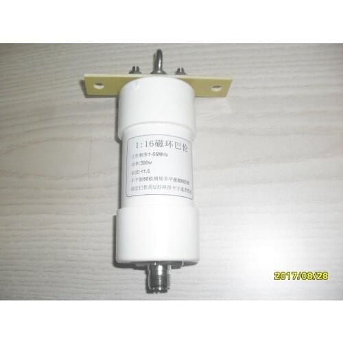 1:16 Balun Short Wave Balun Impedance Transformation Fishing Rod Antenna Long-line Antenna Diamond Antenna