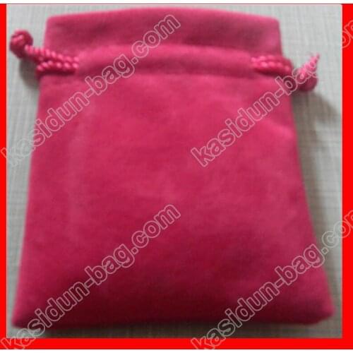 500pcs/lot) 8x10 cm Rose pink velvet pouch gift bag wholesale