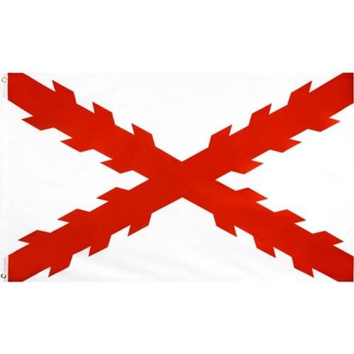 90x150cm Cross Of Burgundy Flag Spain National Polyester Banner Flying