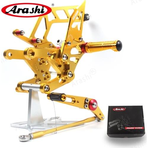 Arashi For YAMAHA MT10 FZ10 2016-2019 CNC Motorbike Rider Adjustable Foot Pegs Footrest Rearset MT FZ 10 MT-10 FZ-10 2016 2017