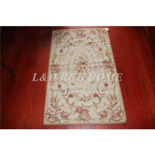 Free shipping 2.5'x4' needlepoint woolen rugs,100% handmade New Zealand wool carpets