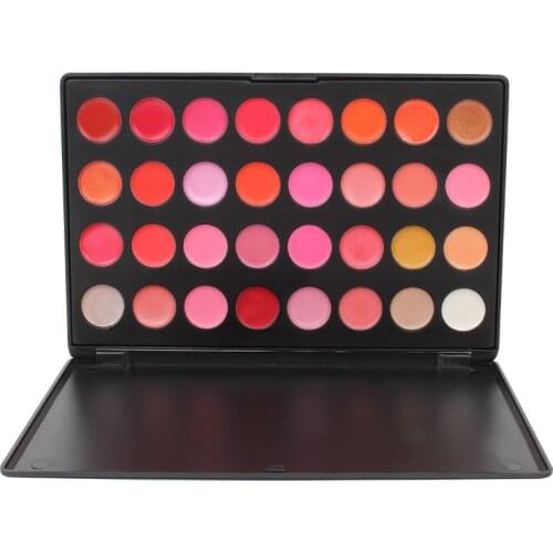 Beauty 32 Charming Colors Pro Lip Gloss Lipstick Cosmetic Makeup Palette Lip Balm Comestics Palette