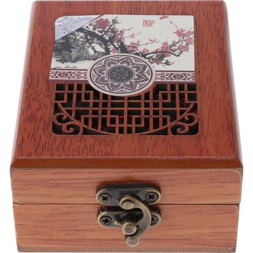 Flower Wood Jewelry Organizer Box for Women/Girls, Wooden Jewelry Display Storage Case Decorative for Rings Earrings Bracelet