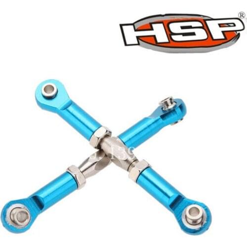 2pcs/lot 166017 06048 HSP Upgrade Parts Alum.Front/rear &Servo Link Hi Speed Parts For 1/10 Off Road Buggy BackWash 94166