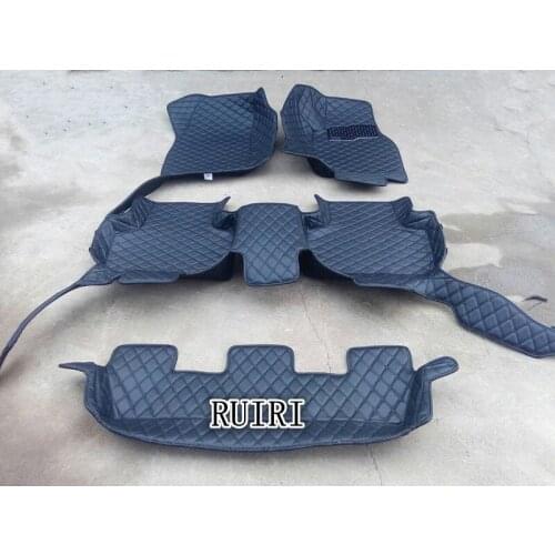 Good quality! Custom special car floor mats for Right Hand Drive Hyundai Santa Fe 7seats 2017-2013 durable carpets