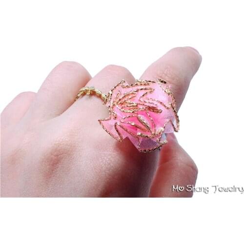 Good Quality Preserved Flowers Diy Rings Eternal Life Flower ewelry For Lovers Gift