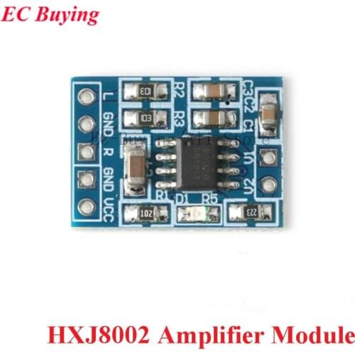 HXJ8002 Mini Audio Amplifier Module Power Amplifier Board 3W 5V Mono Channel Voice Low Noise Amplifiers 2.0-5.5V Replace PAM8403