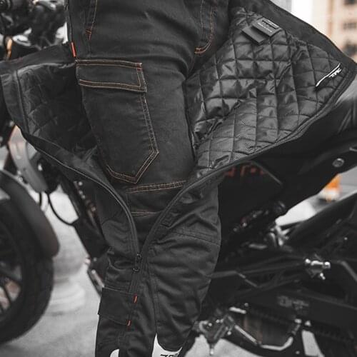 Motorcycle Pants Windproof Fall-proof Motorcycle Mens Riding Pants Thermal Equipment Detachable Windproof Quick-release Pants