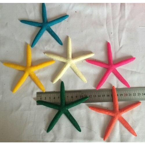 Wholesale resin inch 4 .5Starfish Finger starfish home decoration Marine style wedding steamed bun starfish 11.5cm sea star