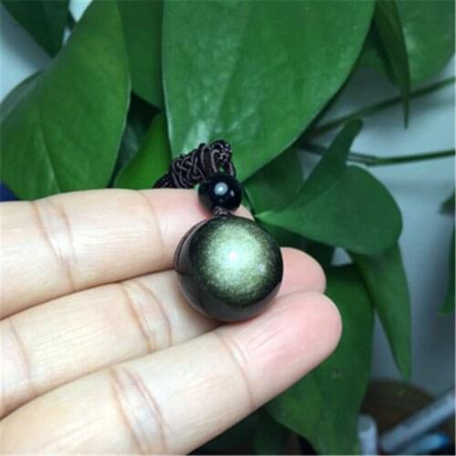 Natural colorful obsidian beads necklace, girls bracelet strings, pendant