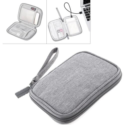 2.5 Inch QSD MYB Shockproof Digital Cable Storage Bag Earphone Wire Bag Hard Disk Hard Drive Disk Cover Protector for Storage